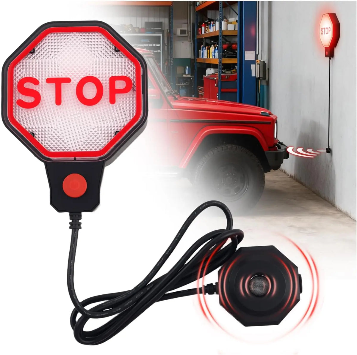 Sevair Deco Garage Parking Sensor with LED Stop Guide garage use