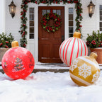 Sevair Deco Giant Inflatable Christmas Ornaments entryway display