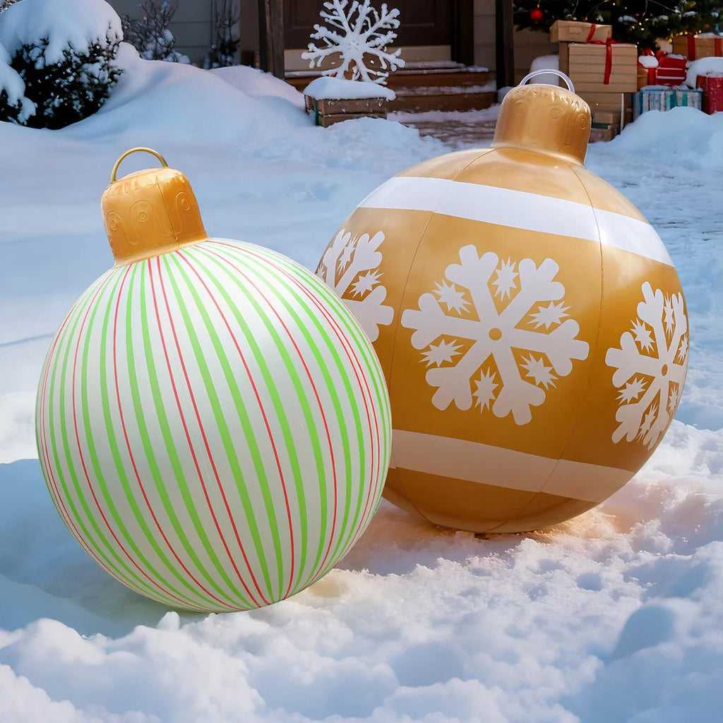 Sevair Deco Giant Inflatable Christmas Ornaments snow display