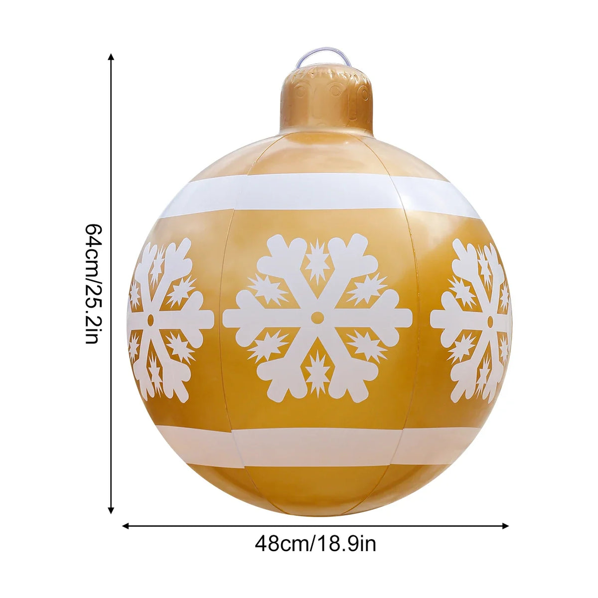 Sevair Deco Giant Inflatable Christmas Ornaments snowflake dimensions