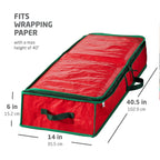 Sevair Deco Gift Wrap Organizer with Zippered Lid 2