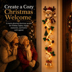 Sevair Deco Glowing Christmas Door Hanger family welcome