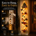 Sevair Deco Glowing Christmas Door Hanger hanging guide