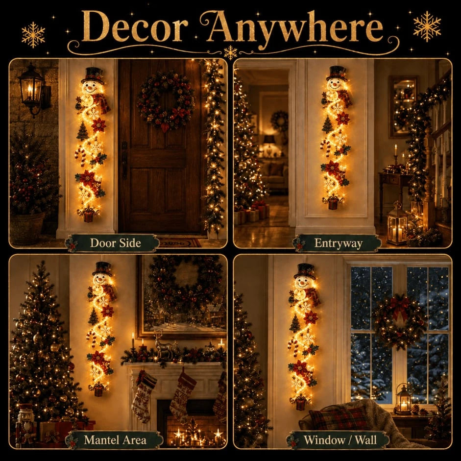 Sevair Deco Glowing Christmas Door Hanger placement ideas