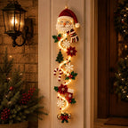 Sevair Deco Glowing Christmas Door Hanger santa