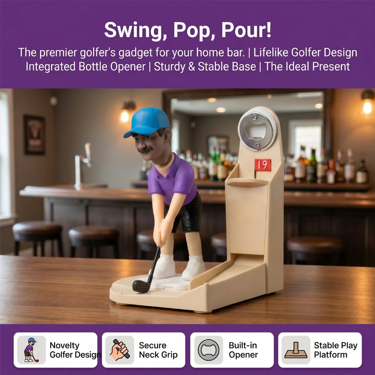 Sevair Deco Golf Putter Bottle Opener Game 12