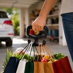 Sevair Deco Grocery Bag Carrier Handle for Multiple Shopping Bags