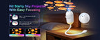 Sevair Deco Halloween Galaxy Projector with 12 Slides focus steps