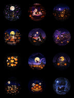 Sevair Deco Halloween Galaxy Projector with 12 Slides slide designs