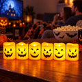 Sevair Deco Halloween Pumpkin LED Candle Set 6-Pack 1