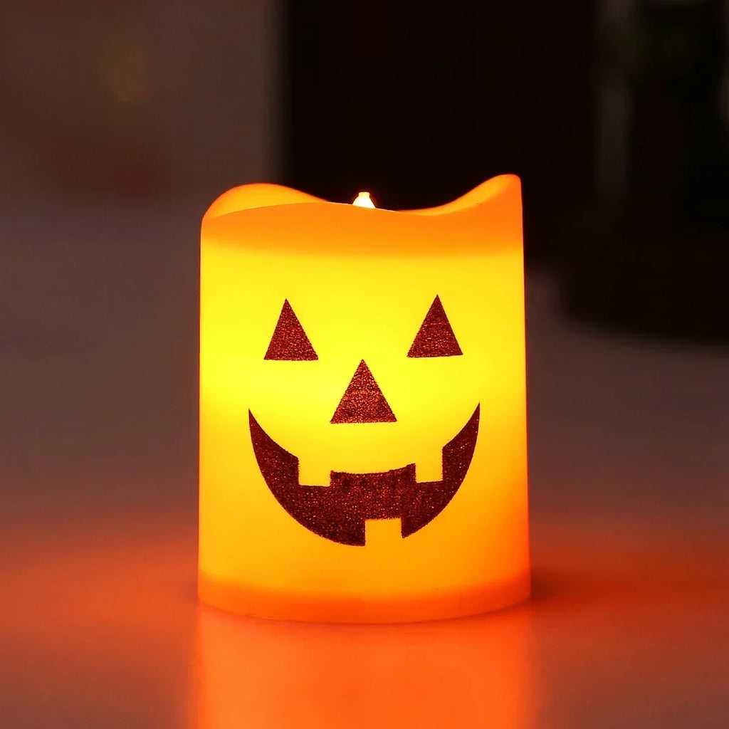 Sevair Deco Halloween Pumpkin LED Candle Set 6-Pack 10