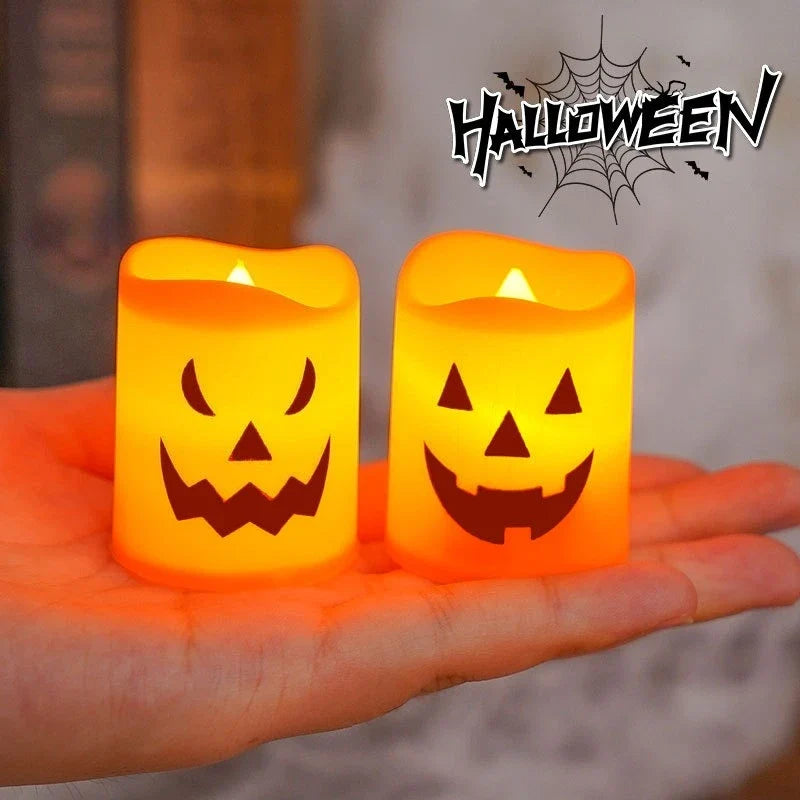 Sevair Deco Halloween Pumpkin LED Candle Set 6-Pack 6