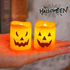 Sevair Deco Halloween Pumpkin LED Candle Set 6-Pack 6