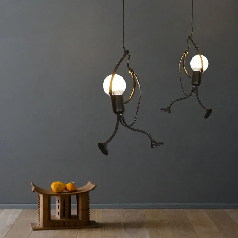 Sevair Deco Hanging Man Ceiling Pendant Light 12