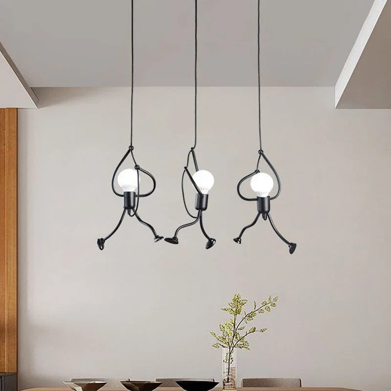 Sevair Deco Hanging Man Ceiling Pendant Light 3