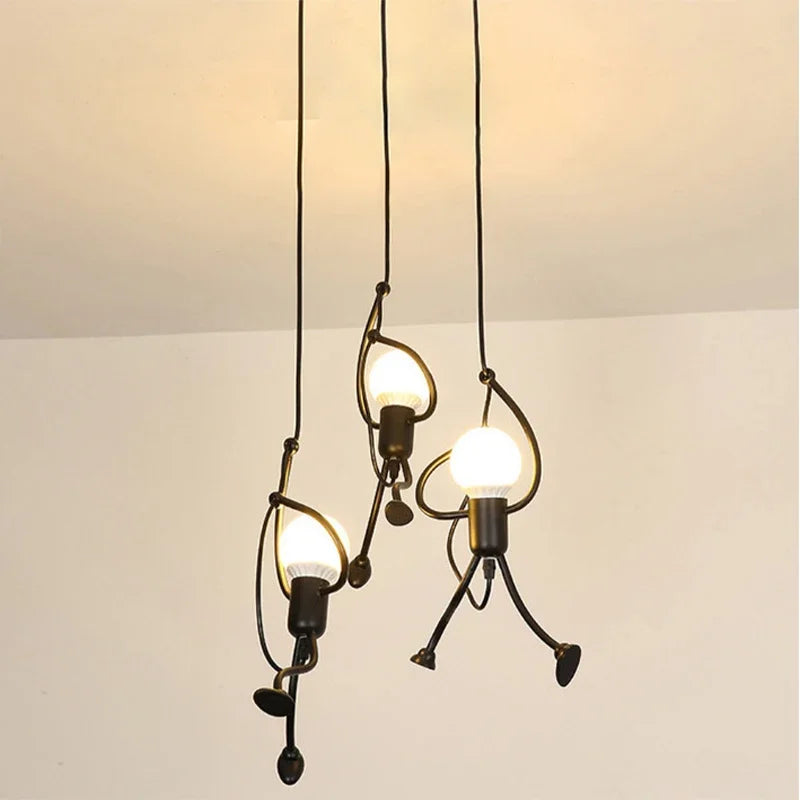 Sevair Deco Hanging Man Ceiling Pendant Light 5