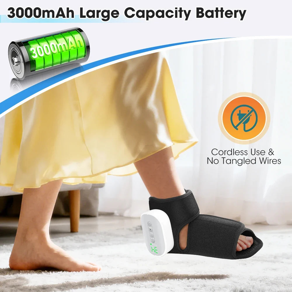 Sevair Deco Heated Foot & Ankle Massager cordless design