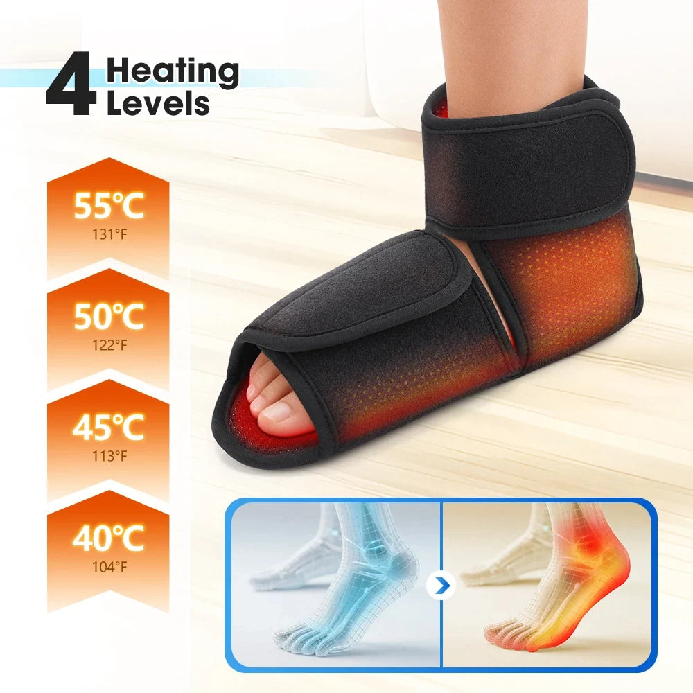 Sevair Deco Heated Foot & Ankle Massager heat settings