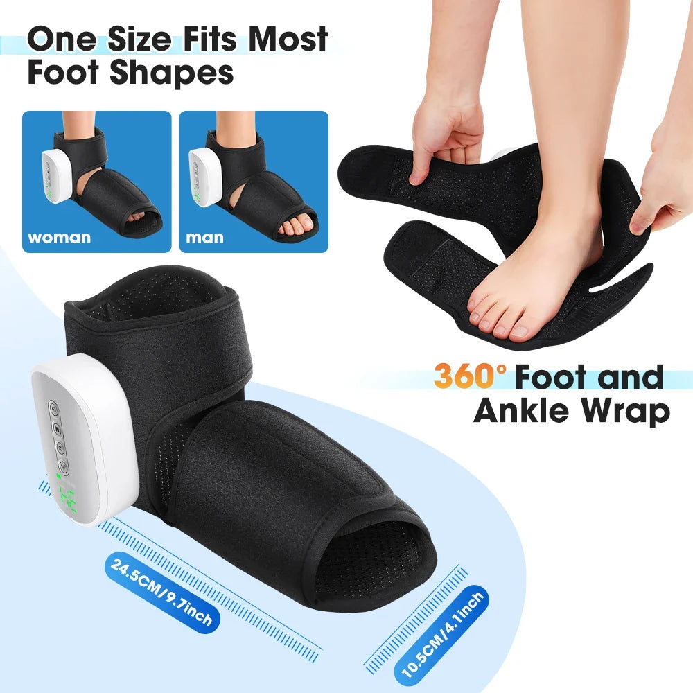 Sevair Deco Heated Foot & Ankle Massager size guide