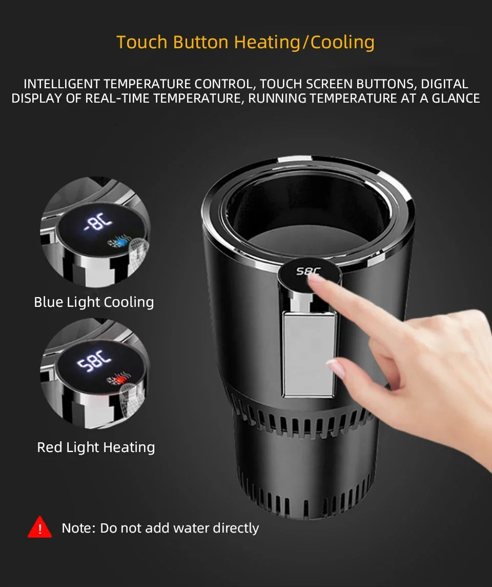 Sevair Deco Heating & Cooling Cup Holder for Home and Car touch controls