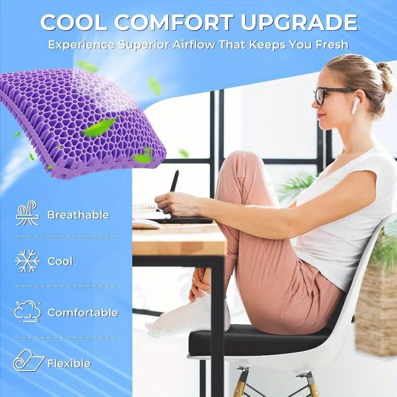 Sevair Deco Honeycomb Gel Seat Cushion 5