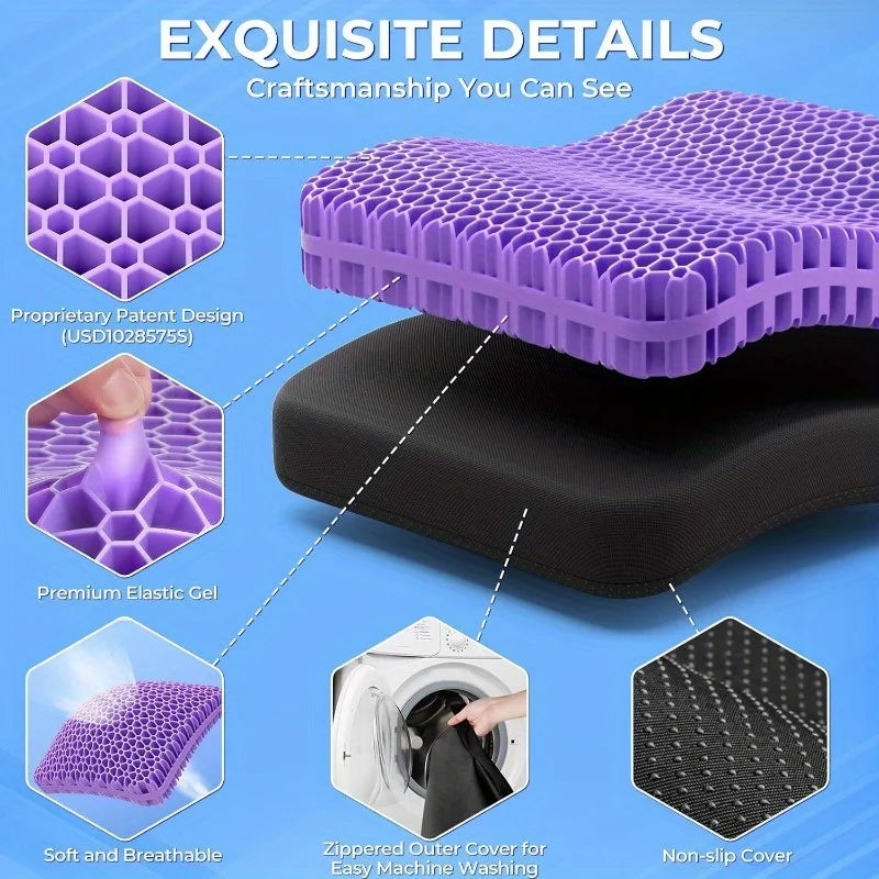 Sevair Deco Honeycomb Gel Seat Cushion 6