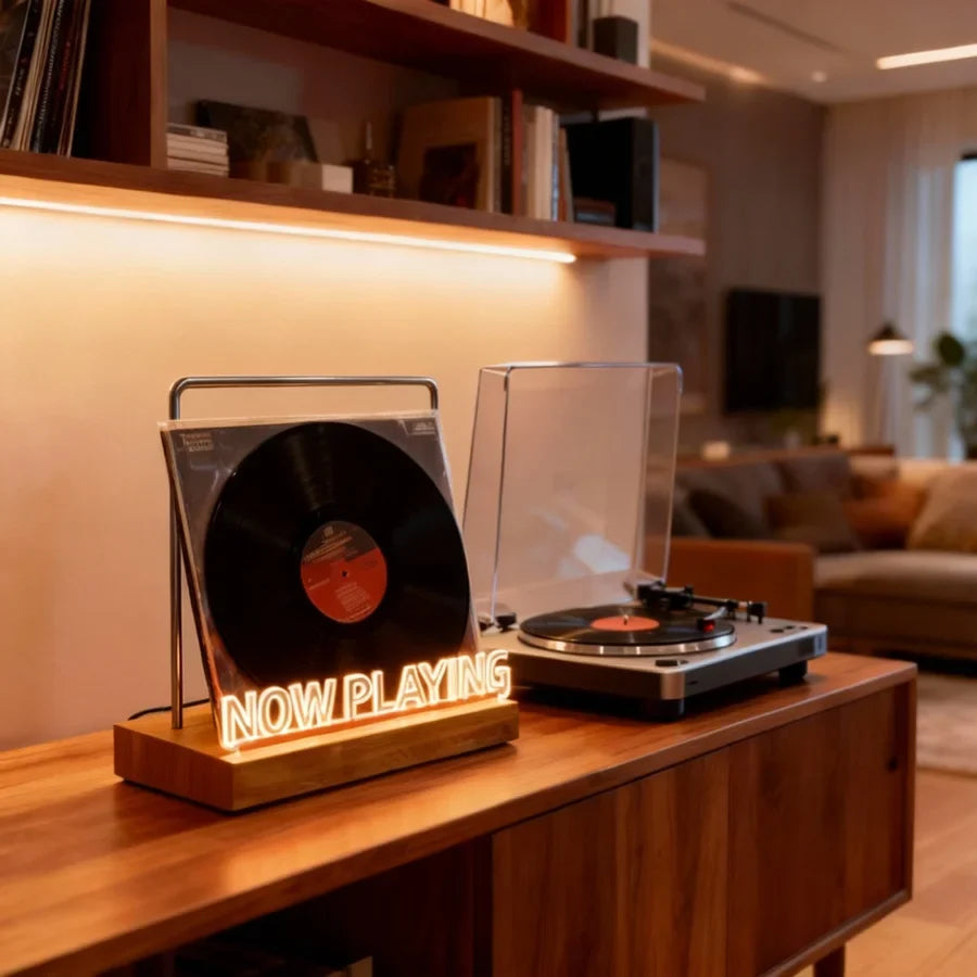 Sevair Deco Illuminated Now Playing Vinyl Stand 3