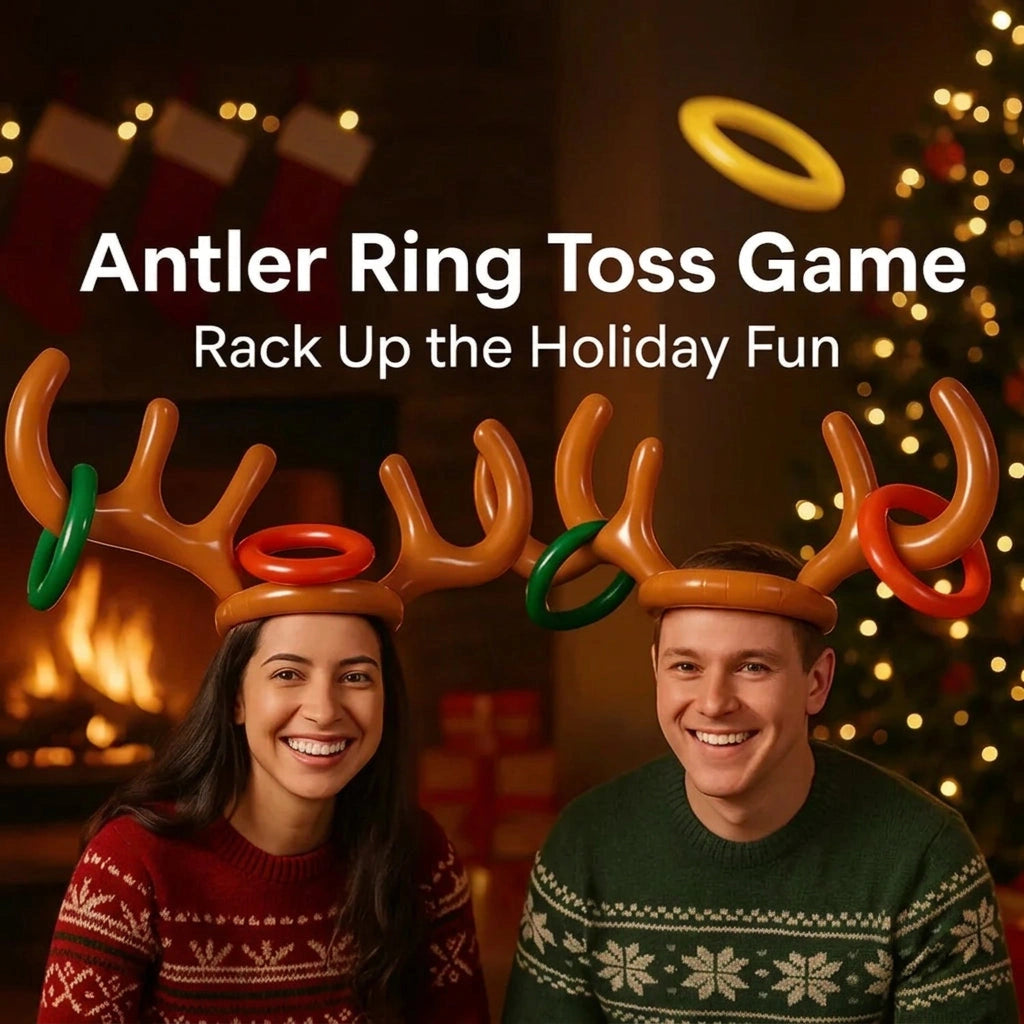 Sevair Deco Inflatable Antler Ring Toss Game holiday party