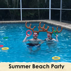 Sevair Deco Inflatable Antler Ring Toss Game pool party