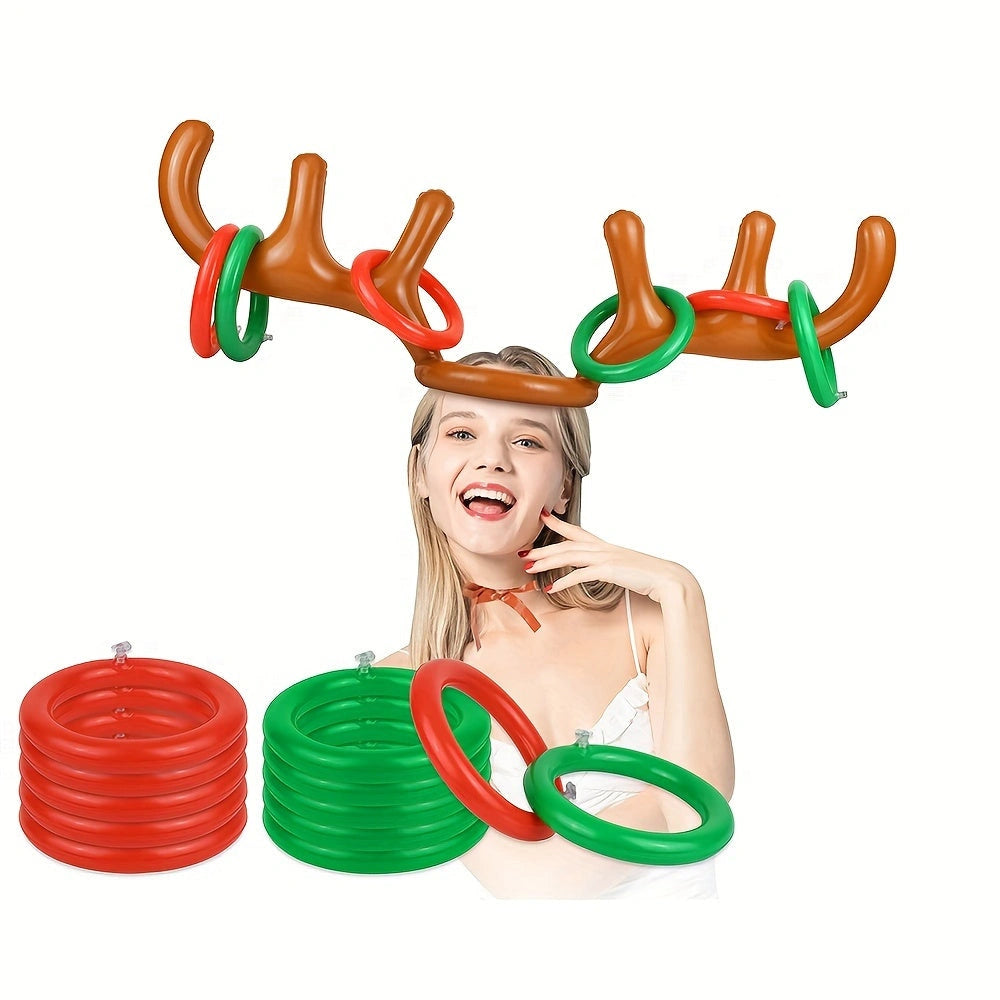 Sevair Deco Inflatable Antler Ring Toss Game rings set