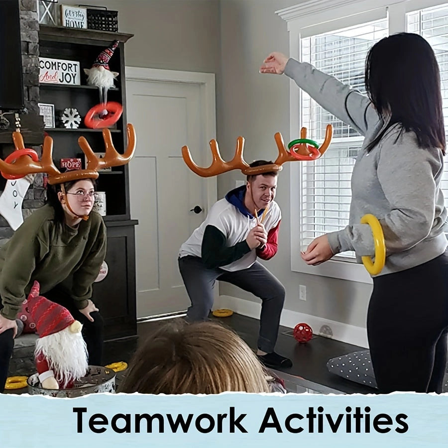Sevair Deco Inflatable Antler Ring Toss Game team game