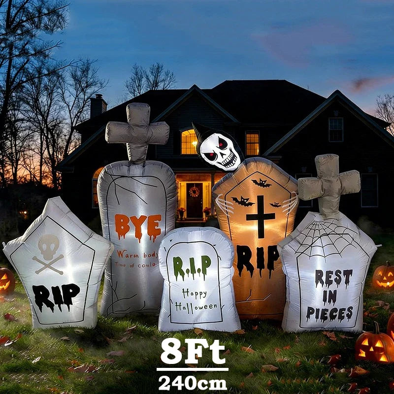 Sevair Deco Inflatable Halloween Graveyard Set 8FT 2