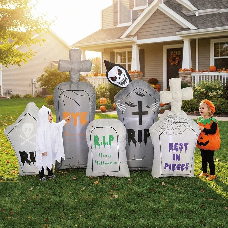 Sevair Deco Inflatable Halloween Graveyard Set 8FT 5