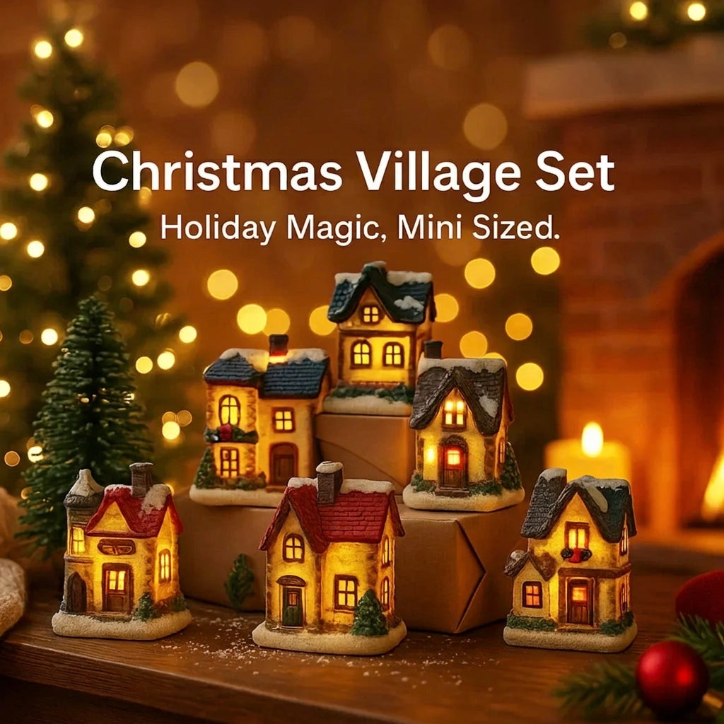 Sevair Deco LED Christmas Village Set of 6 Houses 1