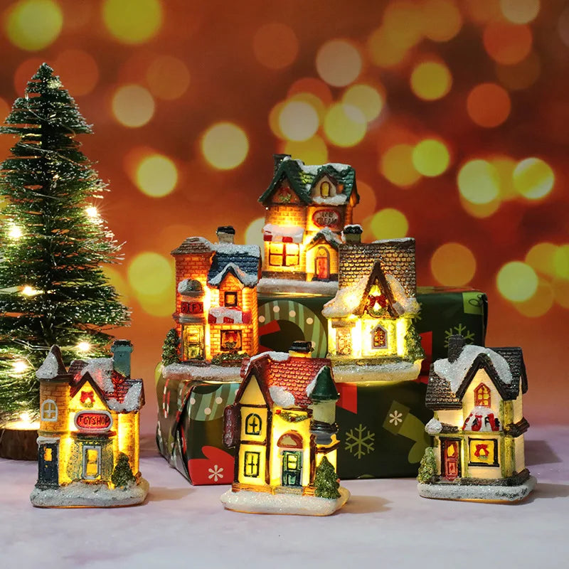Sevair Deco LED Christmas Village Set of 6 Houses 2