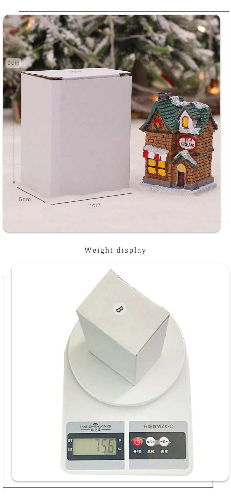Sevair Deco LED Christmas Village Set of 6 Houses 23