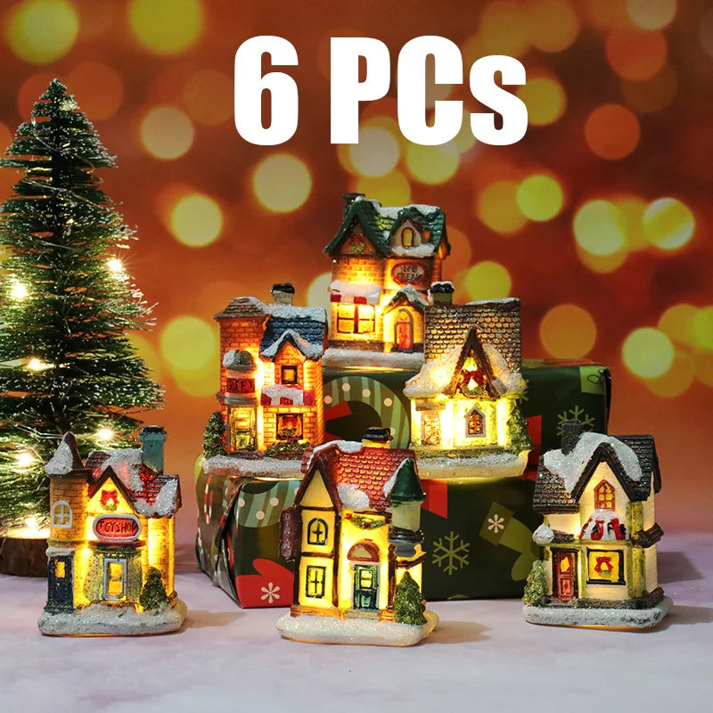 Sevair Deco LED Christmas Village Set of 6 Houses 7