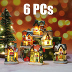 Sevair Deco LED Christmas Village Set of 6 Houses 7