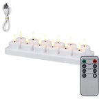 Sevair Deco LED Flameless Tea Lights with Remote 12