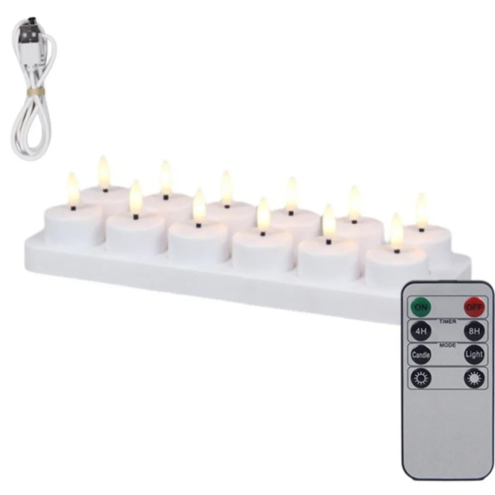 Sevair Deco LED Flameless Tea Lights with Remote 12