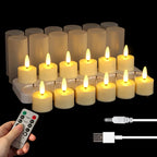 Sevair Deco LED Flameless Tea Lights with Remote 18