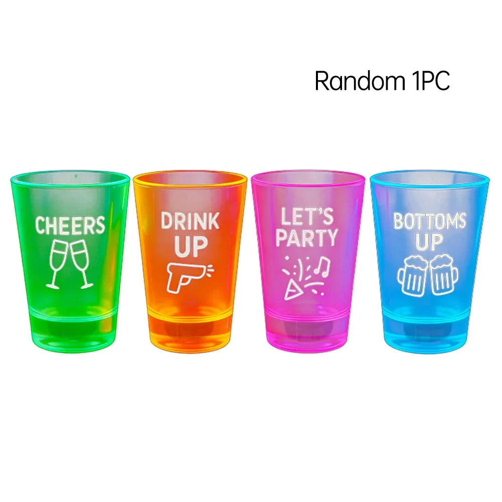 Sevair Deco LED Flashing Shot Glasses 4-Pack color lineup