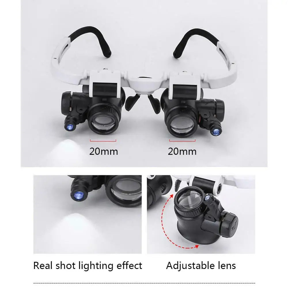 Sevair Deco LED Jeweler Magnifying Glasses 23X 11