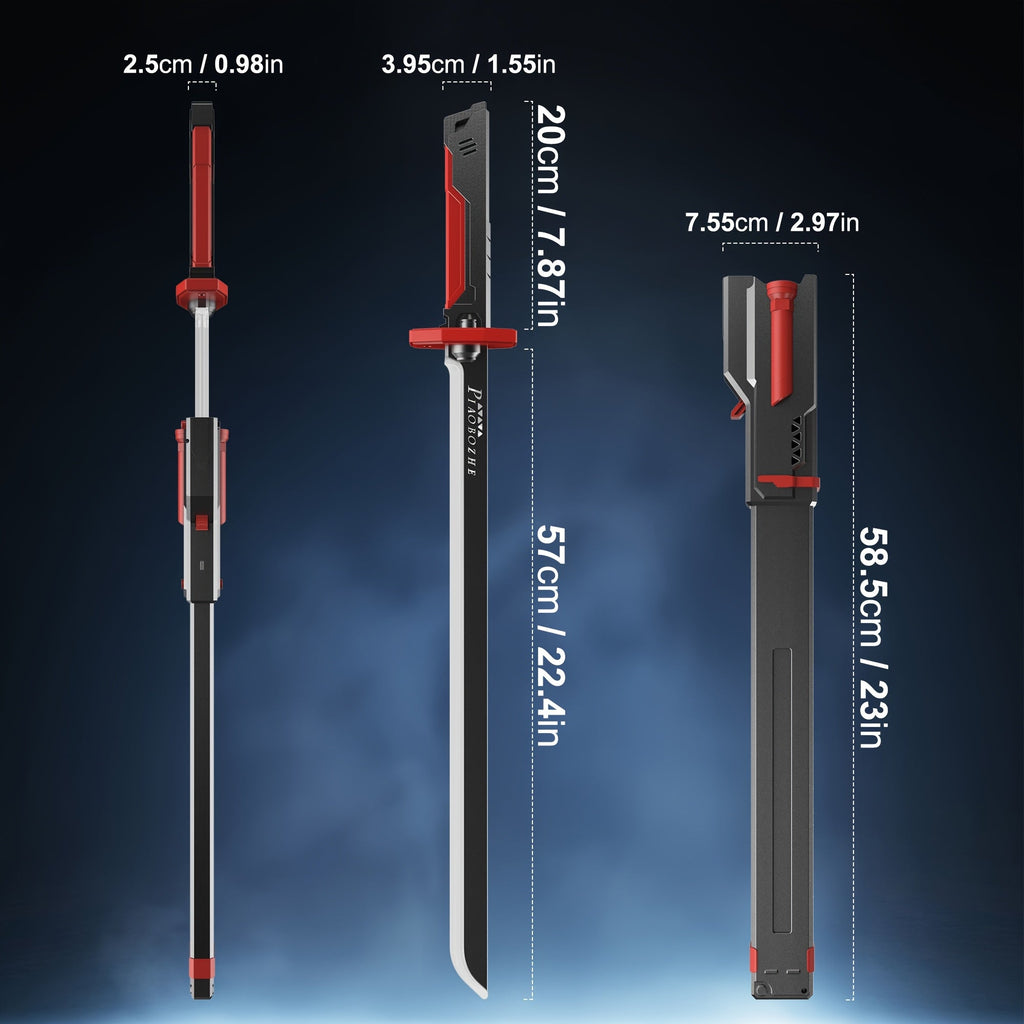 Sevair Deco LED Spark Draw Katana Cosplay Prop 6