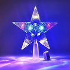 Sevair Deco LED Star Tree Topper for Christmas colorful detail