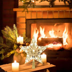 Sevair Deco LED Star Tree Topper for Christmas mantel display