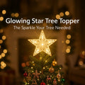 Sevair Deco LED Star Tree Topper for Christmas warm glow