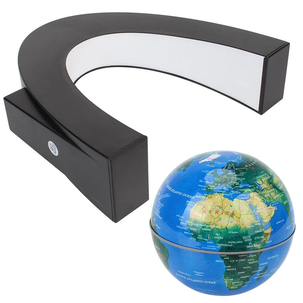 Sevair Deco Levitating Earth Globe Lamp with LED Glow components