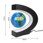 Sevair Deco Levitating Earth Globe Lamp with LED Glow dimensions