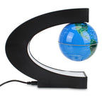 Sevair Deco Levitating Earth Globe Lamp with LED Glow side view